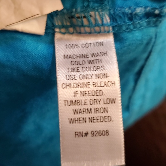 Pony tails teal capris pants 14 - Picture 2 of 5